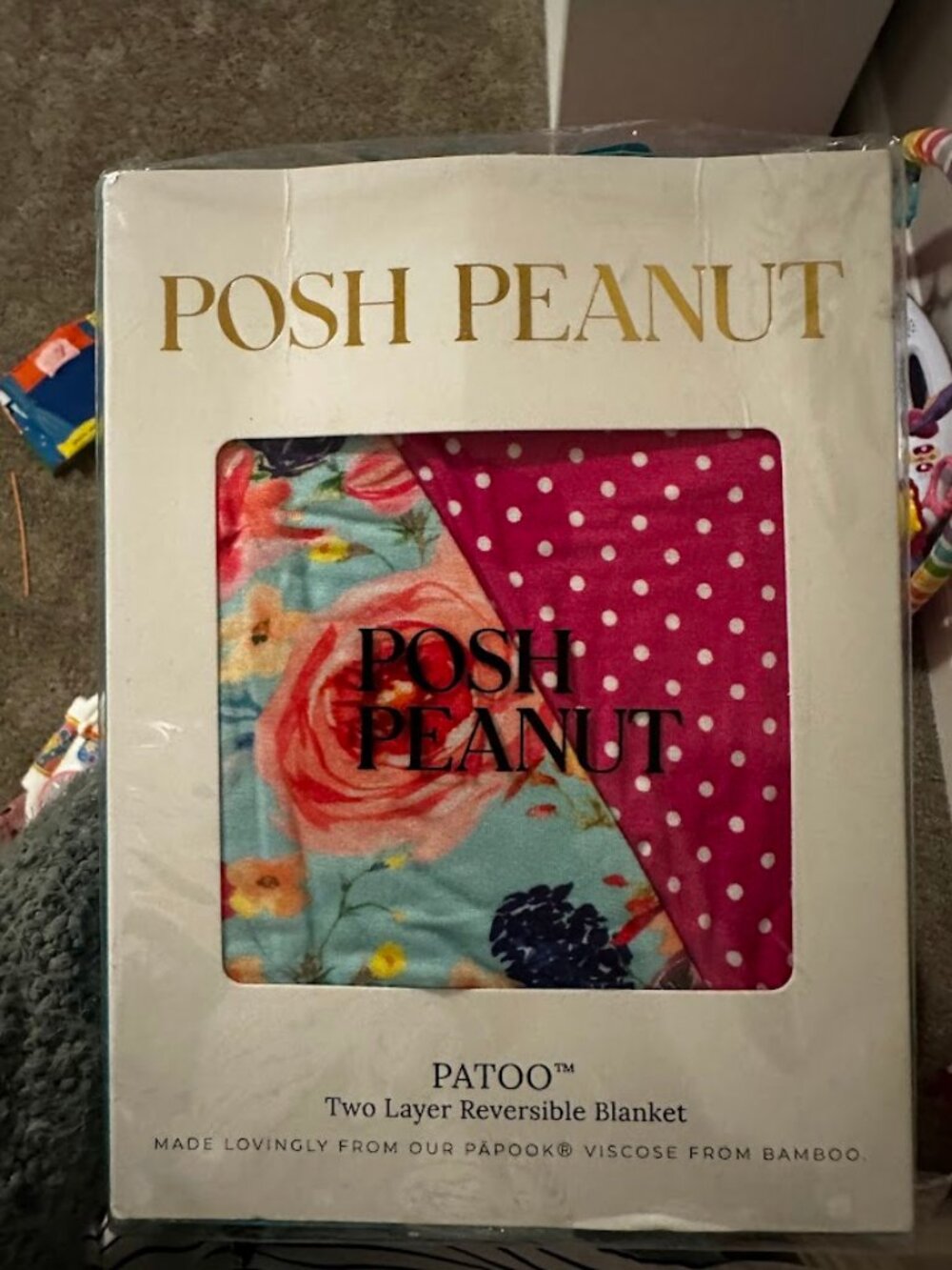 Posh Peanut Patoo blanket
